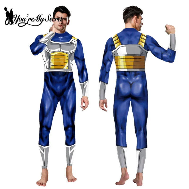 Costume de cosplay "Vegeta" dans Dragon Ball Z - Kf s e d a f eadecc ae ebbefdb you re my secexamen anime cosplay goku costume smile hero jumpsuits halloween carnival costumes uniform - Tenue de festival