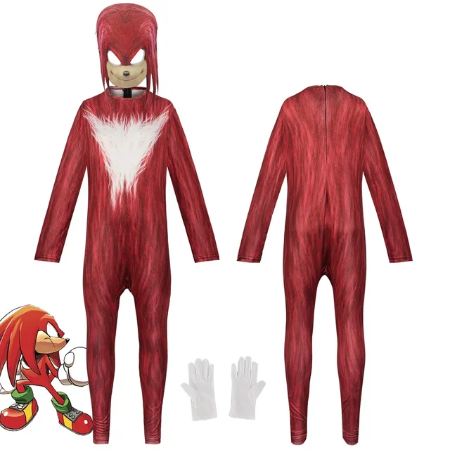 Costume de cosplay Knuckles dans Sonic