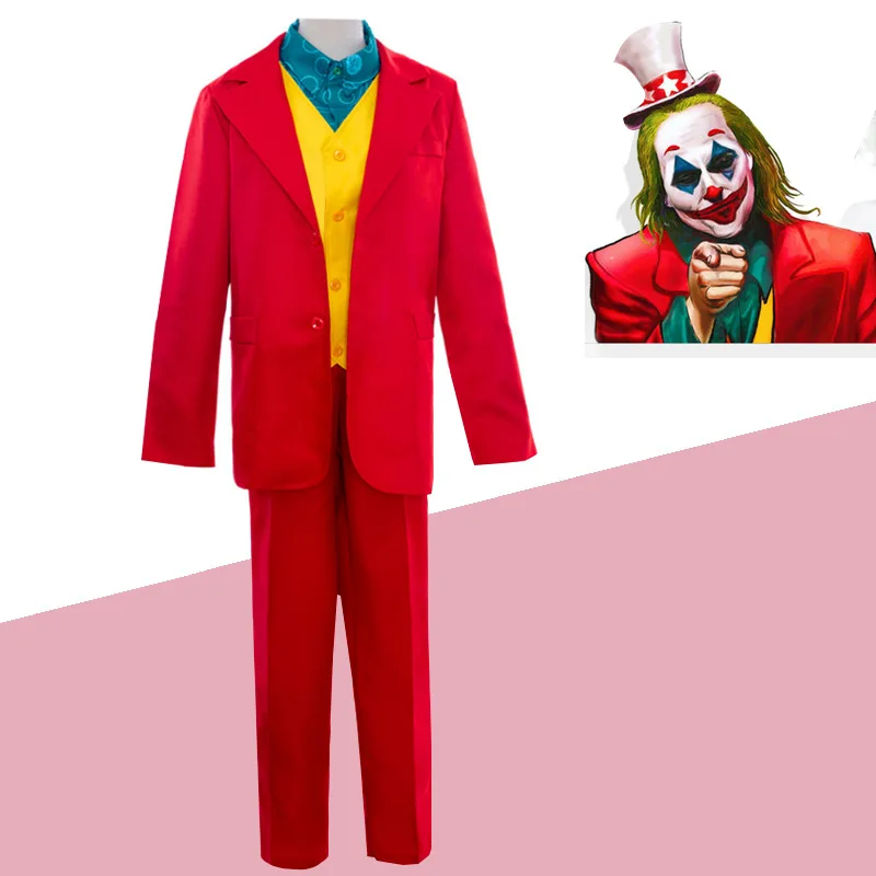 Costume de cosplay du "Joker" dans Batman - Kf s fb a c dc efbd d e caek costume de cosplay du film joker joaquin phoenix arthur fleck clown rouge tremp perruque verte ensemble - Tenue de festival