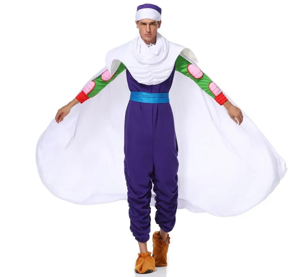 Costume de cosplay "Piccolo" dans Dragon Ball Z - Kf s e bdb c d bf de anime smile heroes jumpsuit pour adultes smile cosplay costume py play fur s up son goku - Tenue de festival