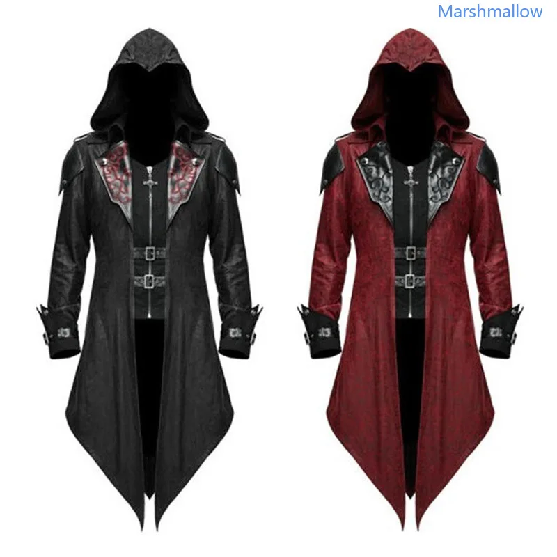 Costume de cosplay Assassin Creed - Kf s bee f dac a e k costume de cosplay du jeu assassin creed m di val veste capuche edward streetwear v tements - Tenue de festival