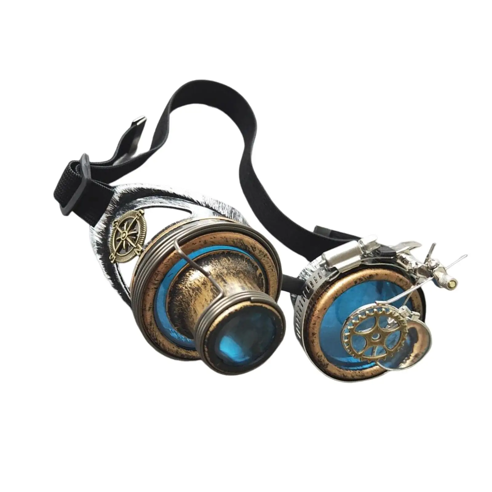 Lunettes de soleil cosplay steampunk - Kf s f e cb d c bcce d v lunettes de soleil rustiques punk pour femmes et hommes lunettes steampunk bleues accessoires photo de f - Tenue de festival