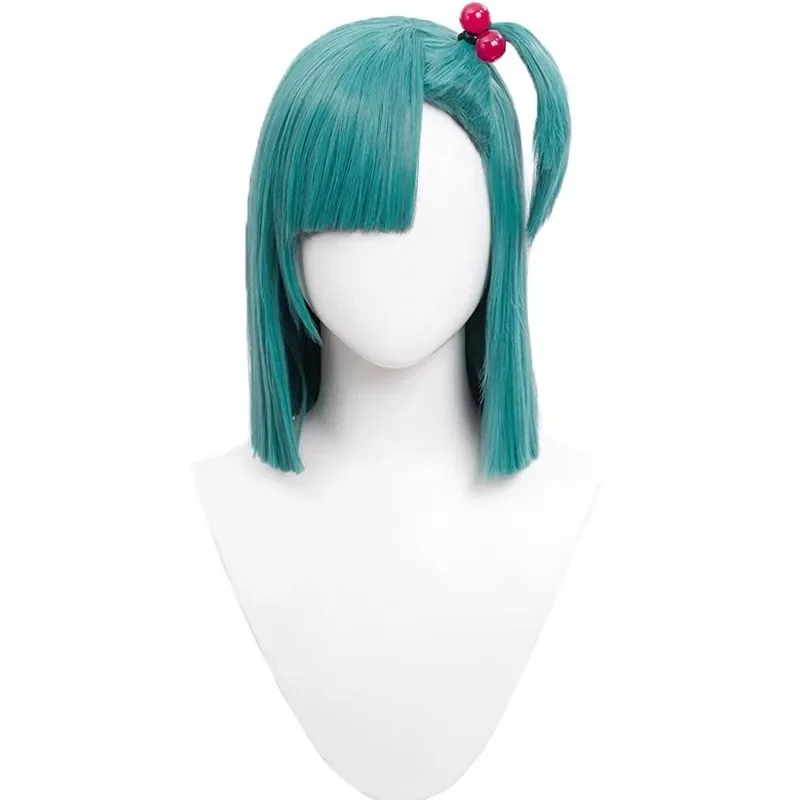 Perruque de cosplay "Bulma" dans Dragon Ball Z - Kf s b a e f b f f ea d s dragon ball anime bulma cosplay wig sauna wear fil haute temp rature cheveux courts bleu vert - Tenue de festival