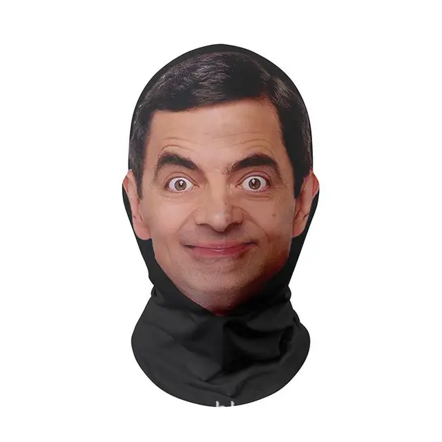 Masque de "Mr. Bean" imprimé - Kf s ce ad f d c em.jpg x .jpg - Tenue de festival