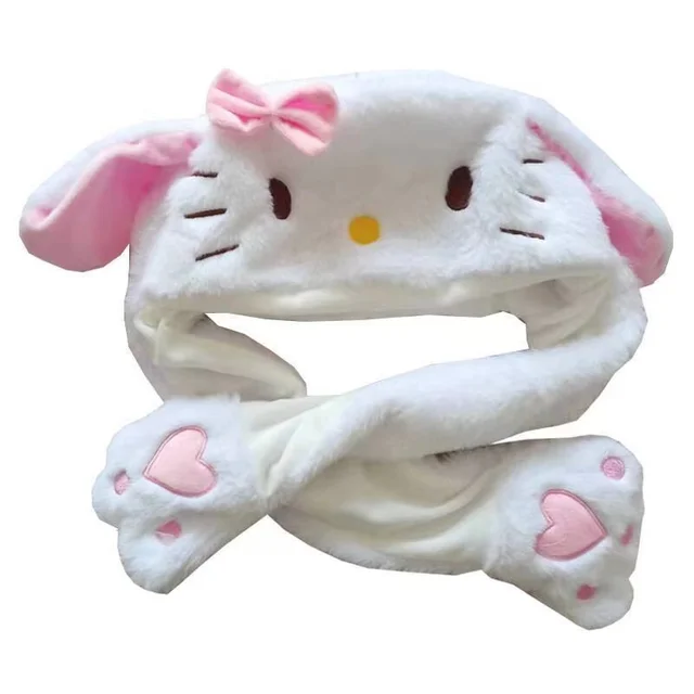 Bonnet en peluche Hello Kitty