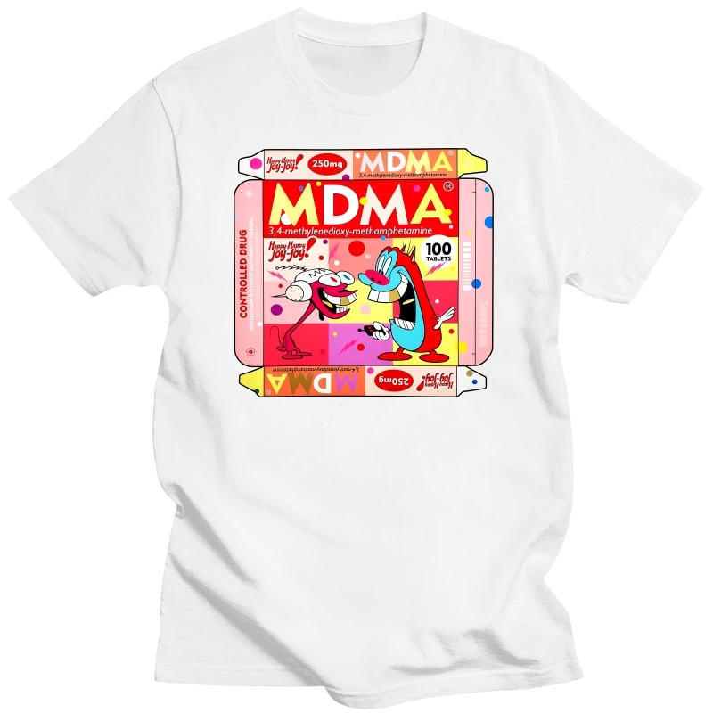 T-shirt MDMA - Kf s a daedade a a fcf c ed x t shirt rouge mdma defqon rave techno ecstwork xtc xanax dj mesurb - Tenue de festival