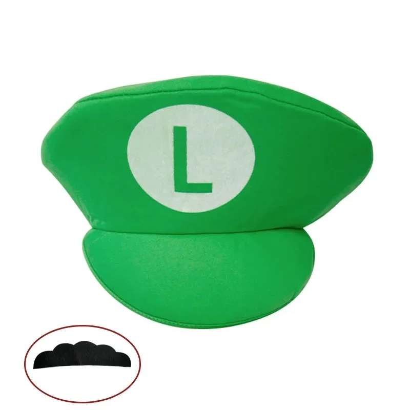 Chapeau de cosplay Luigi avec moustache 3