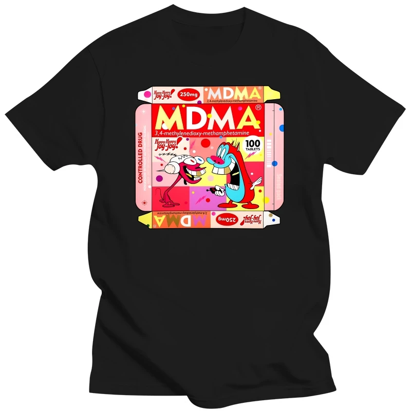 T-shirt MDMA - Kf sba ea ec fc adca d be dd t shirt rouge mdma defqon rave techno ecstwork xtc xanax dj mesurb - Tenue de festival