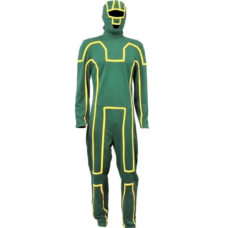 Costume de cosplay "Kick-Ass" - Kf scee fefd bf cd ef c b c kick ass cosplay costume pour hommes kick ass strife lizewski combinaison pour adultes tenues compl tes - Tenue de festival