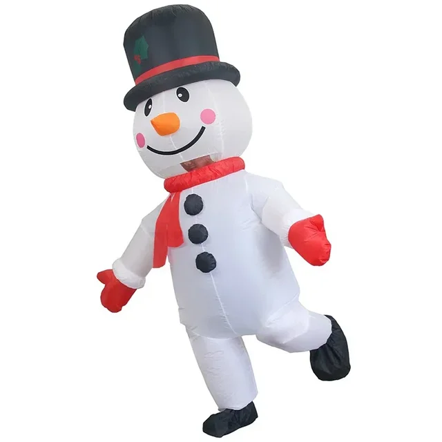 Costume de bonhomme de neige gonflable