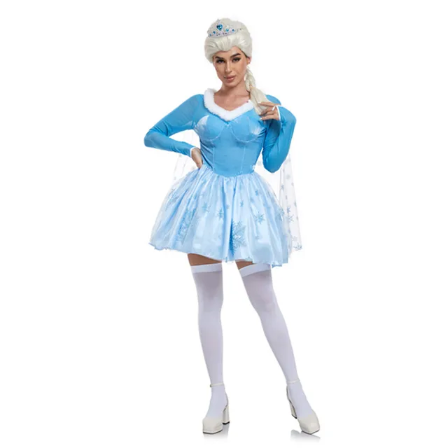 Costume de cosplay de "Princesse Elsa" dans La Reine des Neiges - Kf s f da e d a e q.jpg x .jpg - Tenue de festival