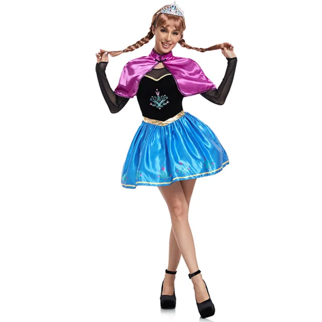 Costume de cosplay Anna dans “La Reine des Neiges”