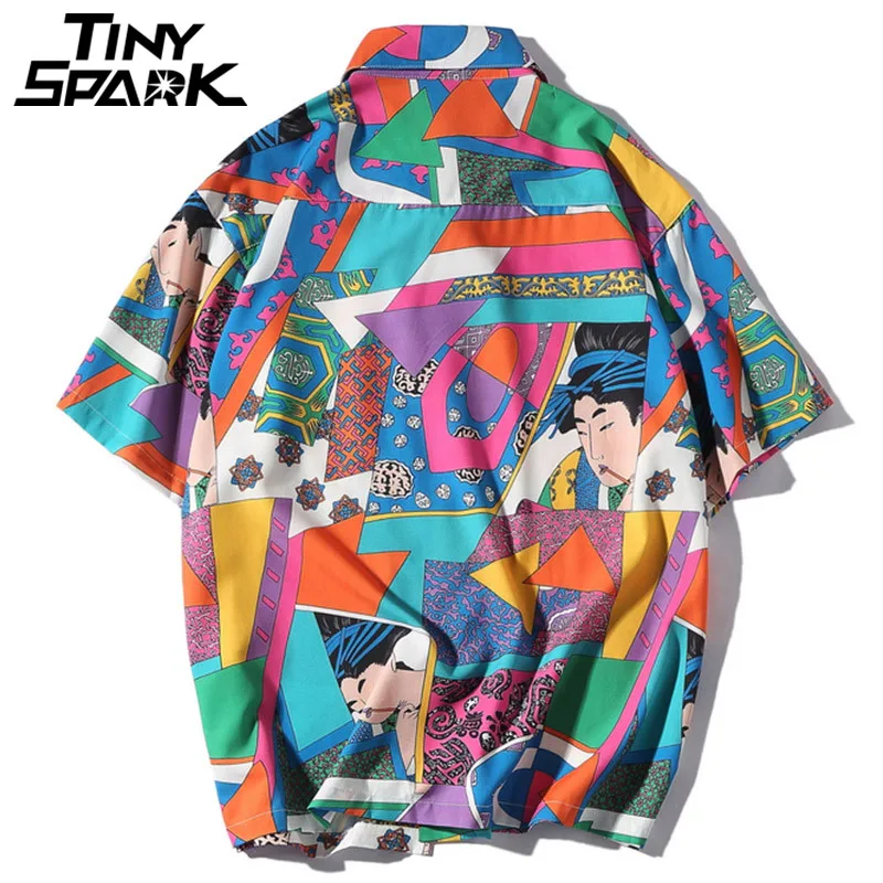 Chemise hip-hop multicolore 3