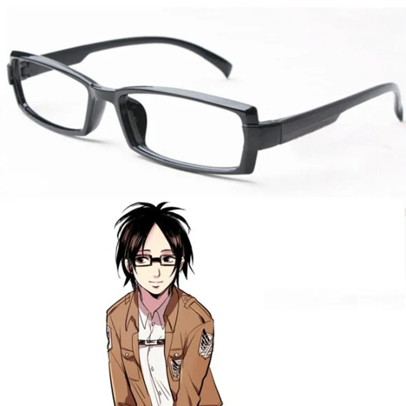 Lunettes de cosplay "Hange Zoë" dans l'Attaque des Titans - Kf s feaa e f a c d ef v - Tenue de festival