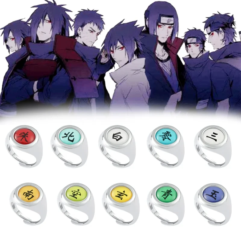 Bague de cosplay "Akatsuki" dans Naruto - Kf s cabda da d be baa c fa - Tenue de festival