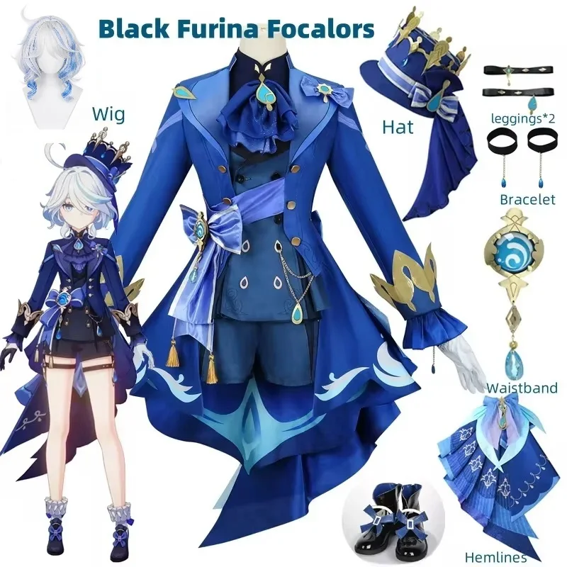 Costume de cosplay “Furina” dans Genshin Impact - Kf sa a ca eb ab eb fc e w - Tenue de festival