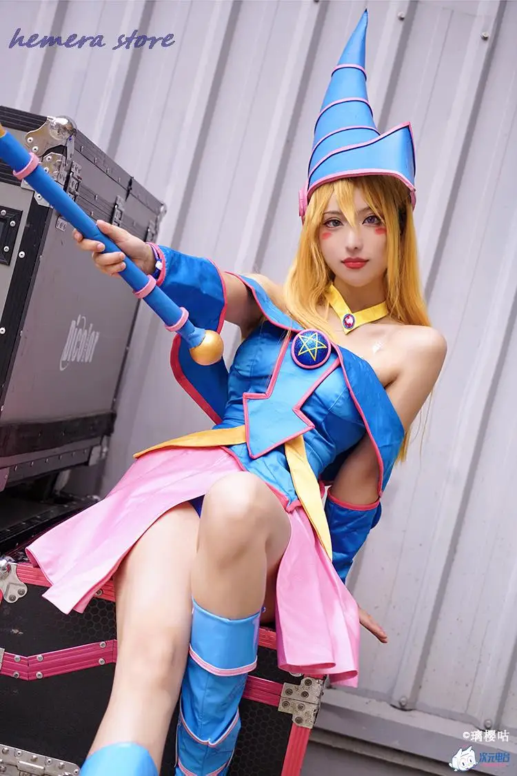 Costume de cosplay "Magicienne des Ténèbres" dans Yu-Gi-Oh! - Kf sd acb d bdfbddde d f abq - Tenue de festival