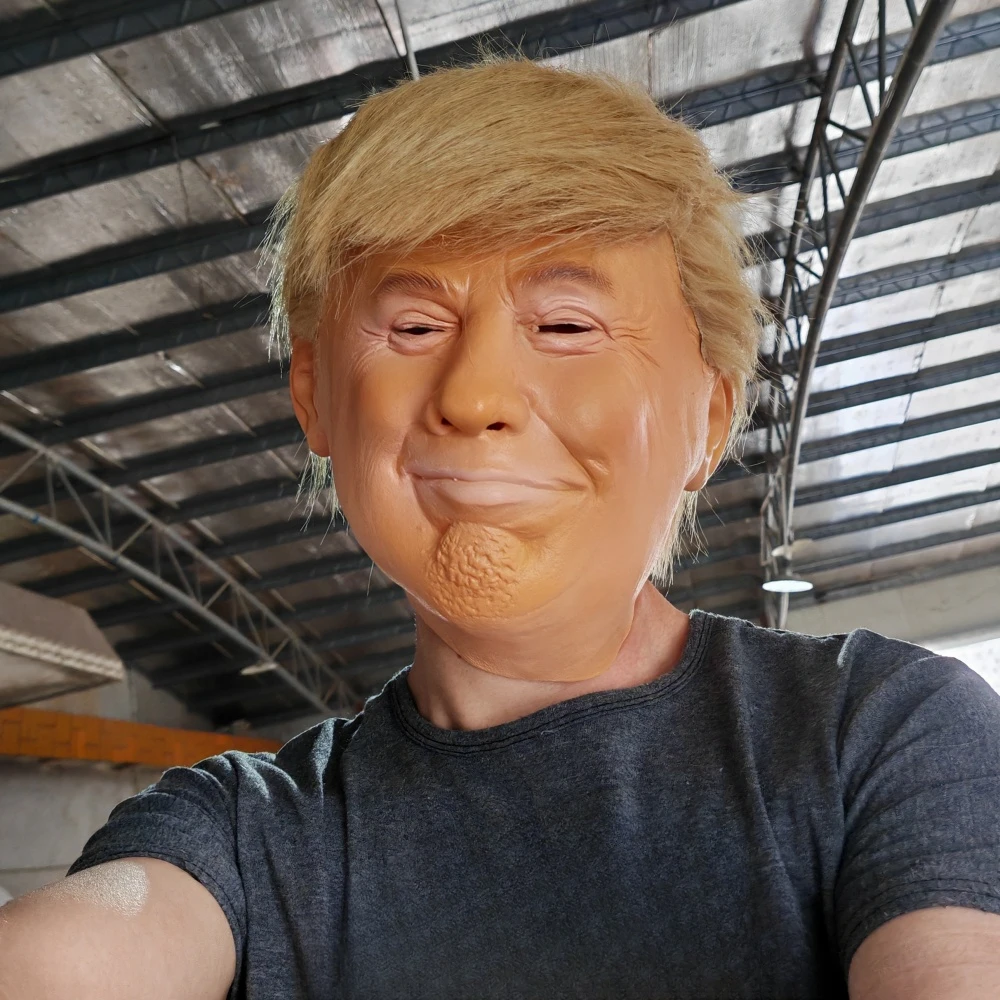 Masque de Donald Trump en silicone - Kf sd cfe f e dab c ab d - Tenue de festival