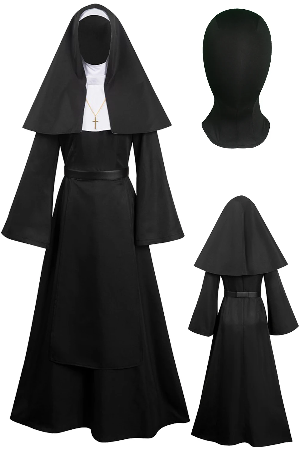 Costume de cosplay de none dans The Nun 2 - Kf se da e a fcffc c - Tenue de festival