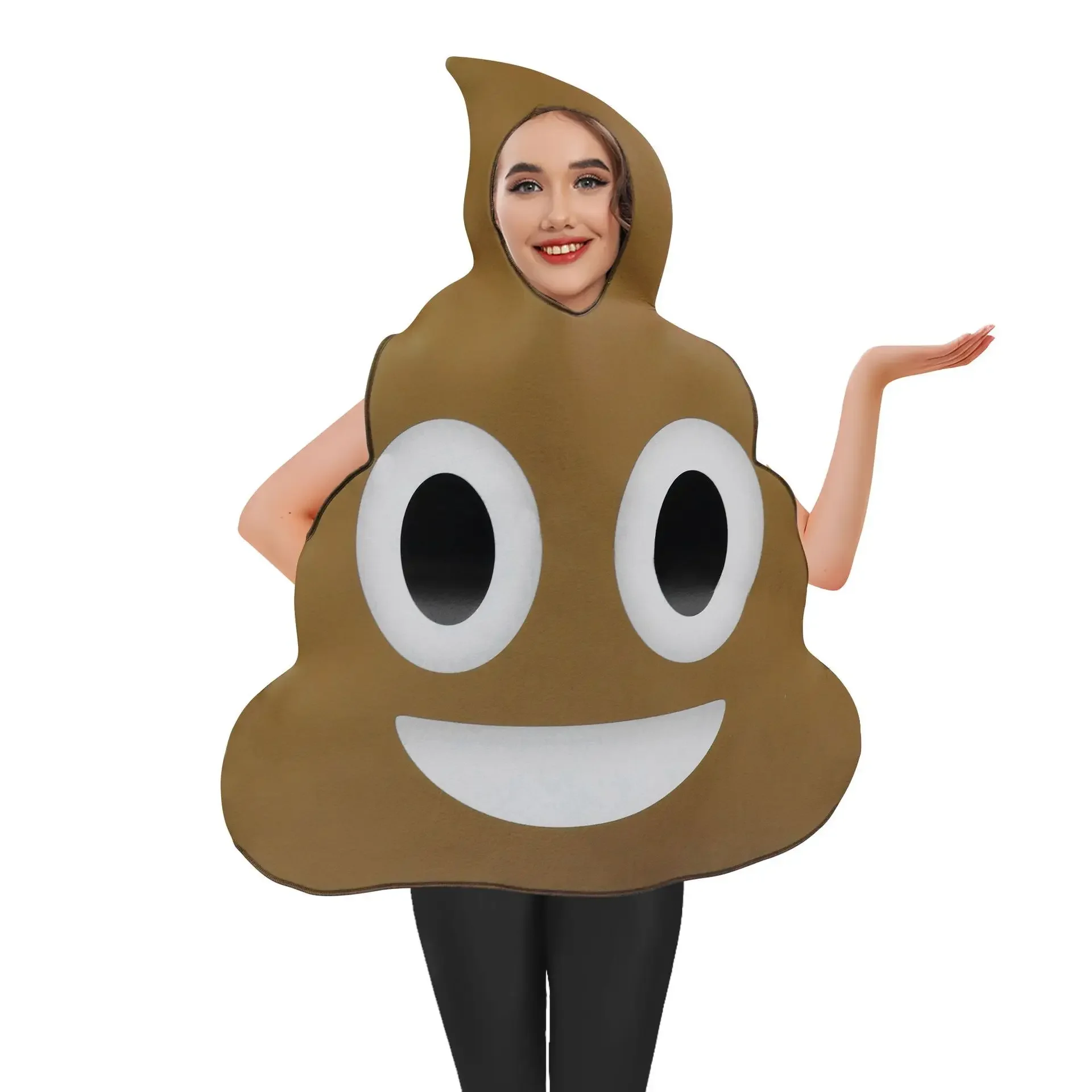 Déguisement Emoji Caca - Kf s c cad dc bd d e c j - Tenue de festival