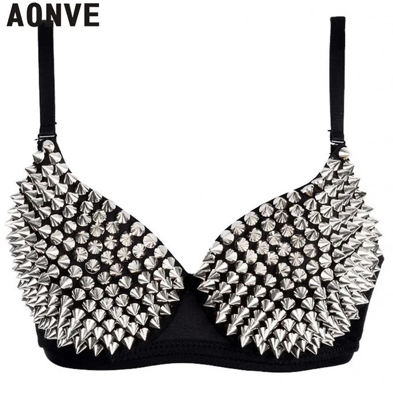 Soutien-gorge punk à pics métalliques - Kf htb pdbtikcwbunjy faq xulxxax - Tenue de festival
