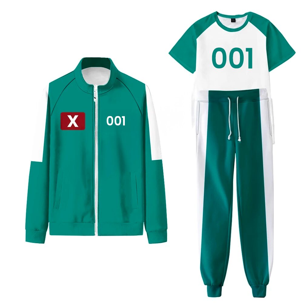 Costume de cosplay Hwang In-ho (n° 001) dans Squidgame - Costume de cosplay hwang in ho n dans squidgame - Tenue de festival