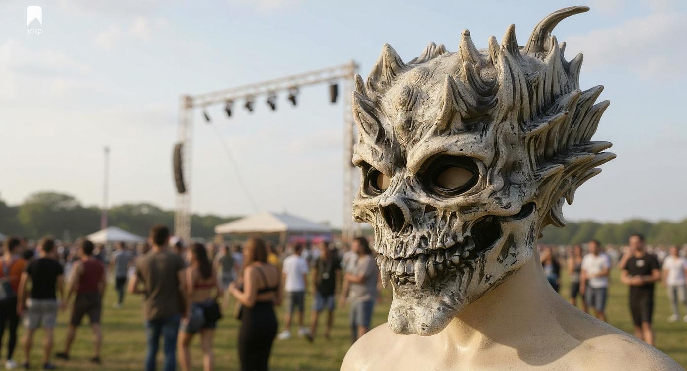 Horror Monster Skull Mask - Image - Tenue de festival