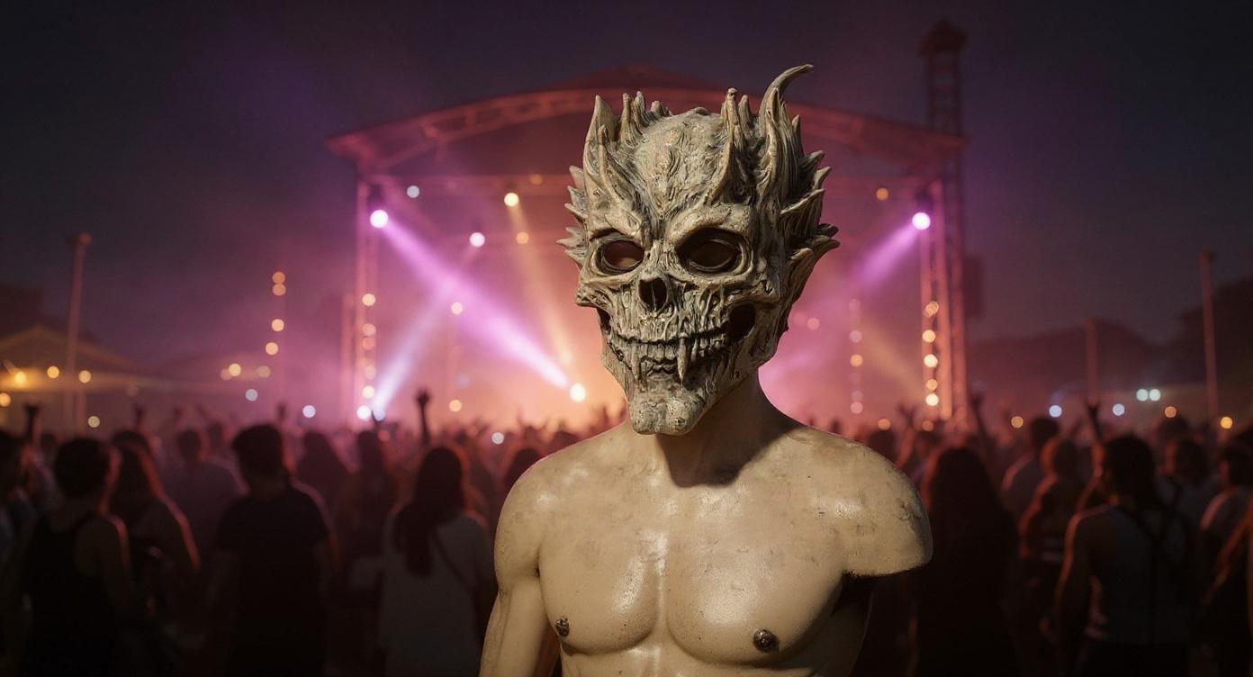 Horror Monster Skull Mask - Image - Tenue de festival