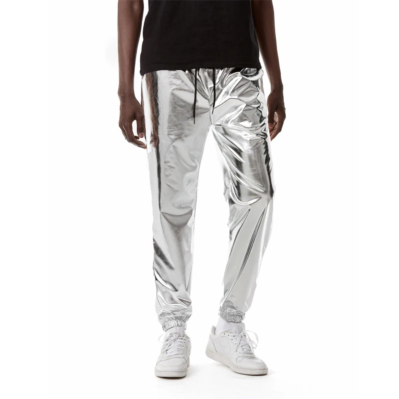 Pantalon argenté brillant pour hommes - Kf sb d b f a ac a faf e b abq - Tenue de festival