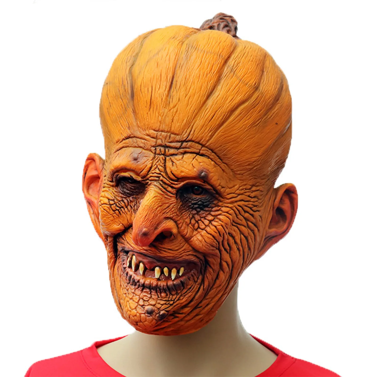 Masque de monstre à tête de citrouille pour Halloween - Kf s f c cd c fd b ad a b e - Tenue de festival