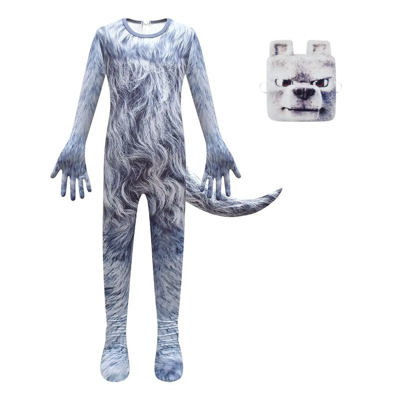 Déguisement de "Loup" dans Minecraft le Film - Kf s f dc d ab a d fcp - Tenue de festival