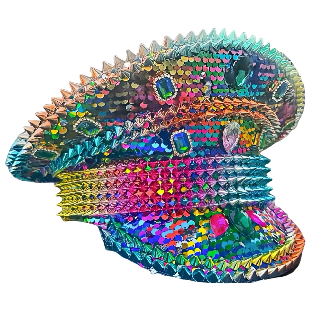 Chapeau de capitaine steampunk à strass - Kf s a bcc fa c ed g - Tenue de festival