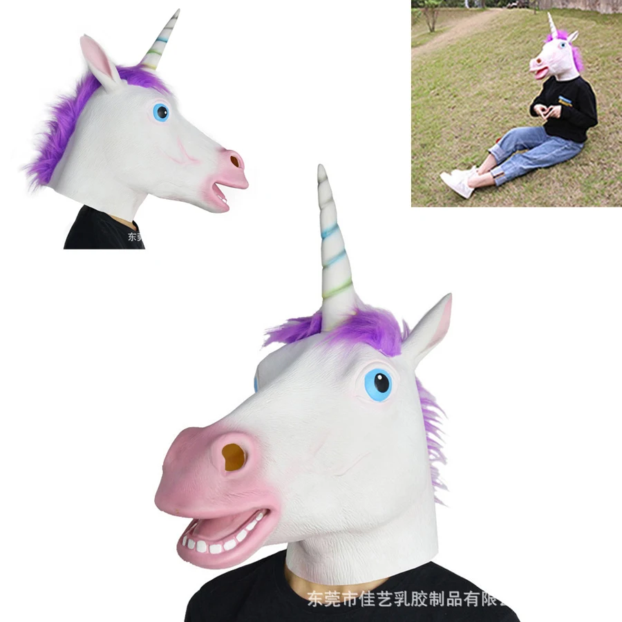 Masque de Licorne en latex - Kf sa da da ec baa fdd es - Tenue de festival