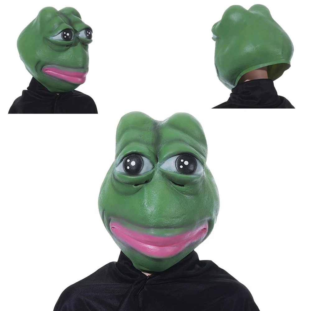 Masque "Pepe the frog" en latex - Kf sb a c aa e b a f b affe fa b e - Tenue de festival