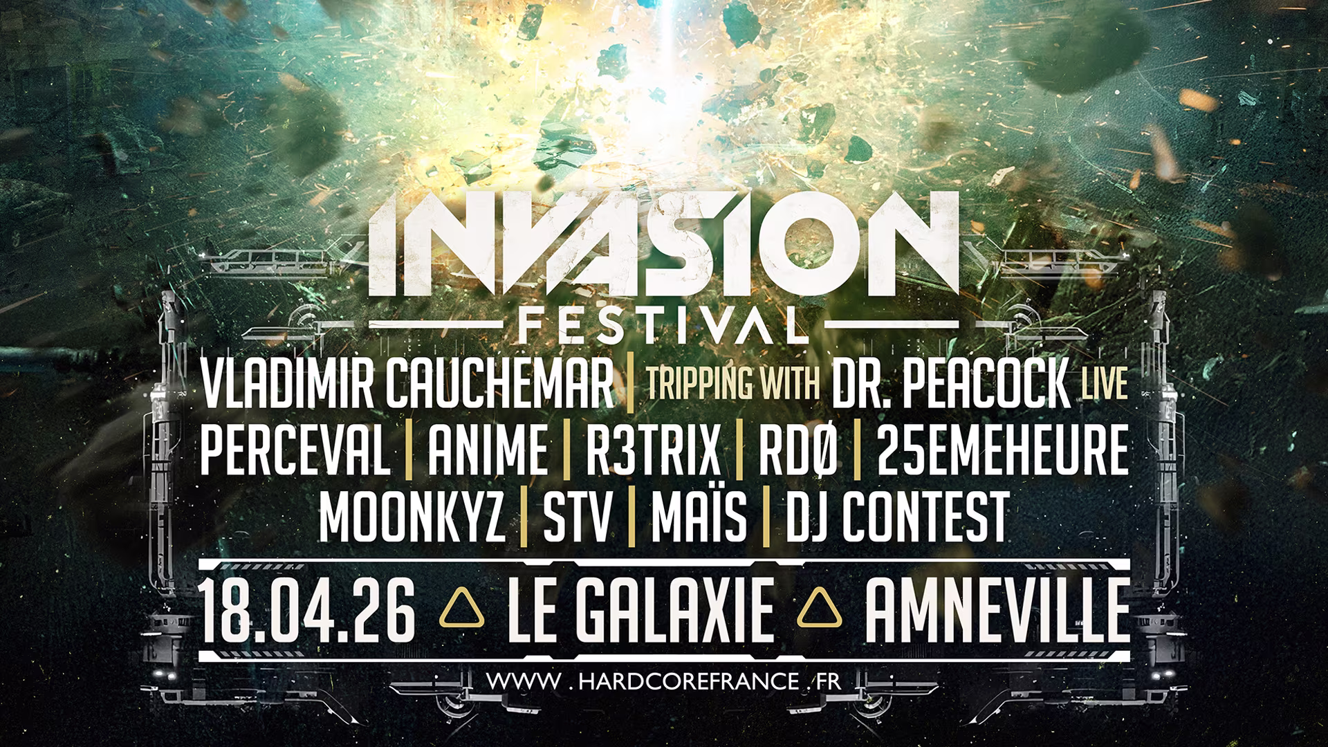 Les meilleurs Festivals Techno en France en 2026 ! - Invasion festival le galaxie festival techno france - Tenue de festival