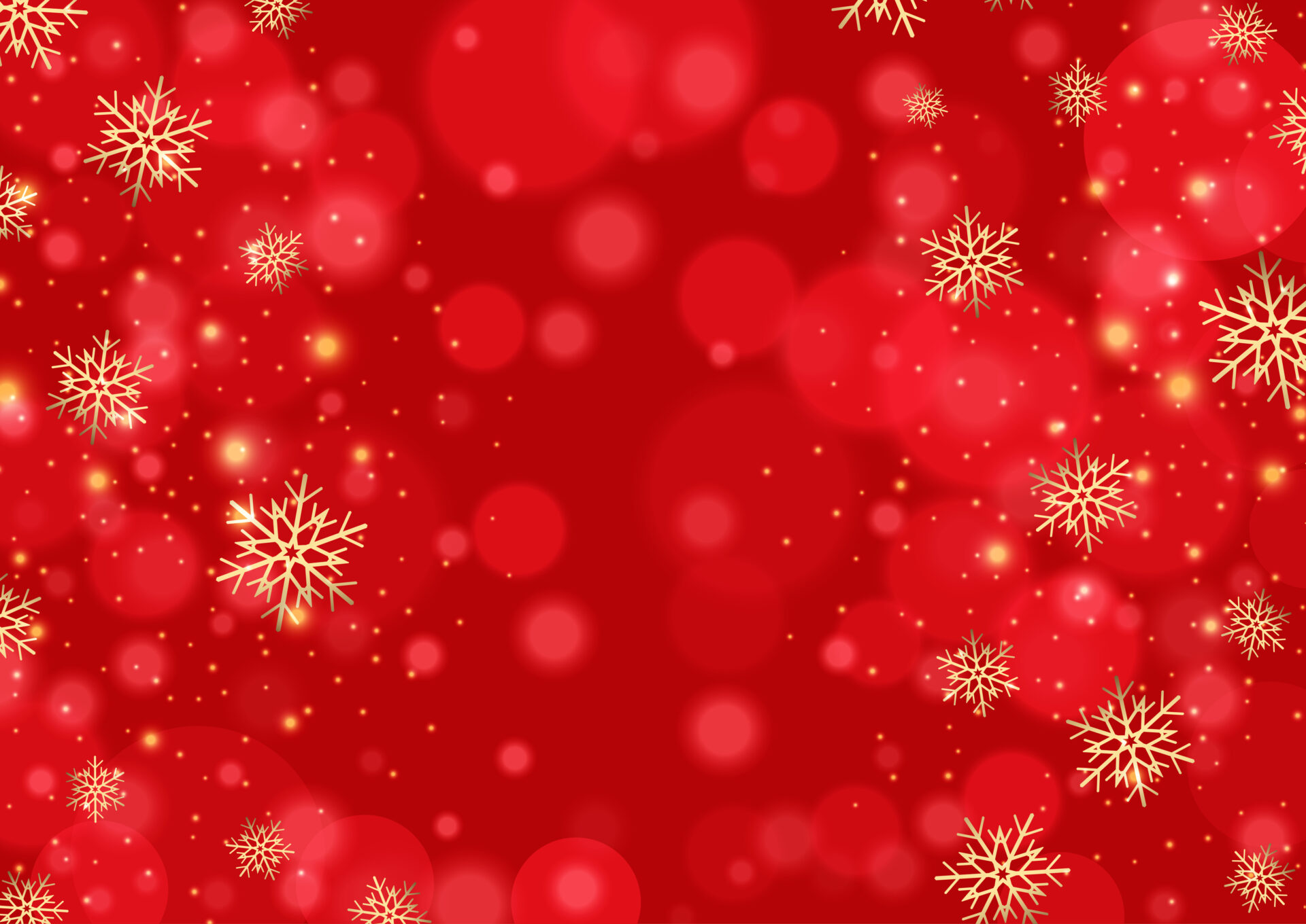 Accueil 3 Accueil - Red christmas background with snowflakes and bokeh lights - Tenue de festival