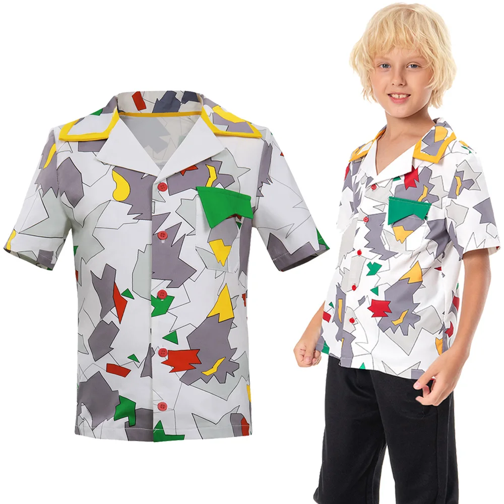 Chemise de cosplay “Dustin Henderson” dans Stranger Things (Saison 3) - Kf s cccaede ef b e d e edt - Tenue de festival