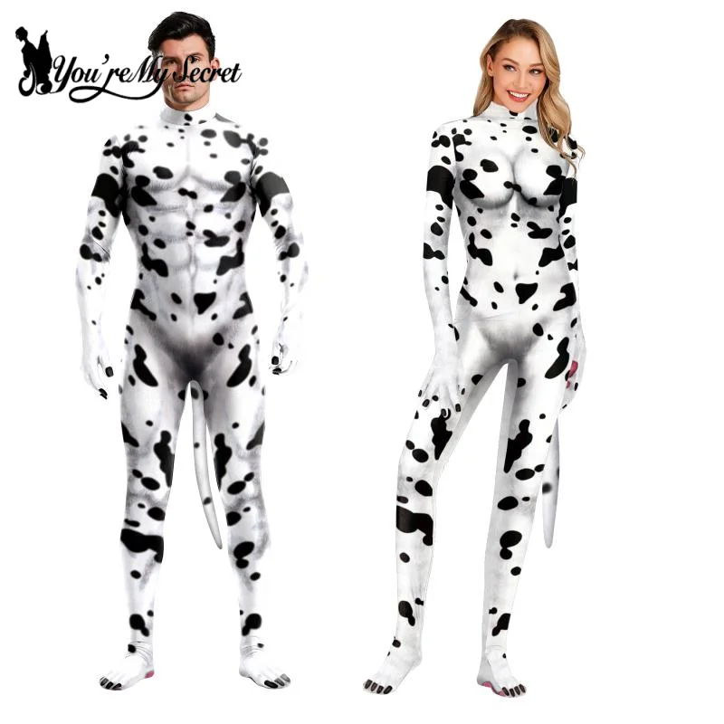 Combinaison déguisement dalmatien pour homme et femme - Kf sd b a dbf f efdfbw - Tenue de festival