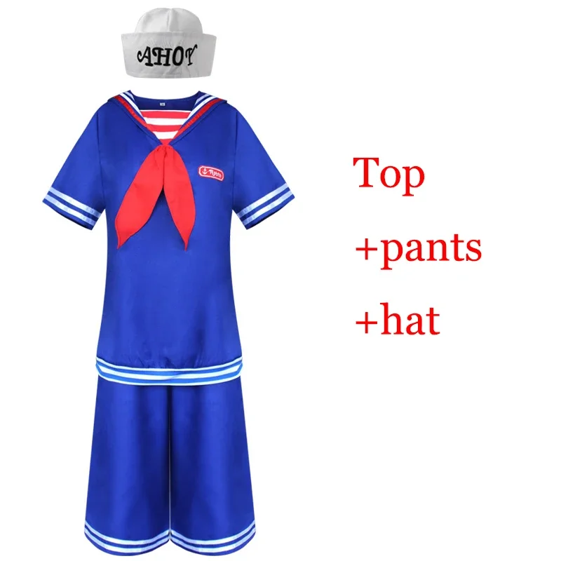 Uniforme de cosplay “Steve Harrington” Scoops Ahoy dans Stranger Things (Saison 3) - Kf se be c cdfbb c b c da - Tenue de festival
