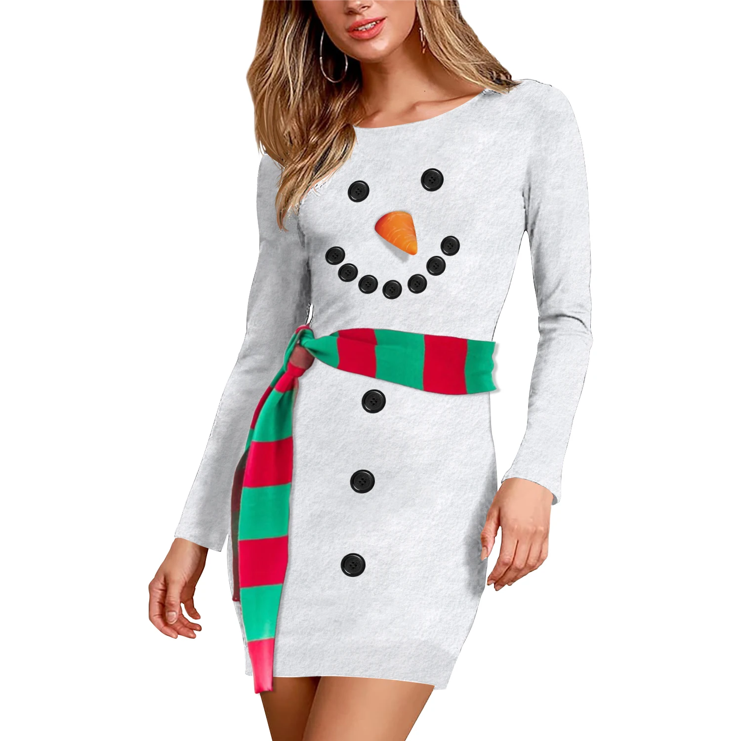 Robe bonhomme de neige pour Noël - Kf sfaa e c a c bb adn - Tenue de festival