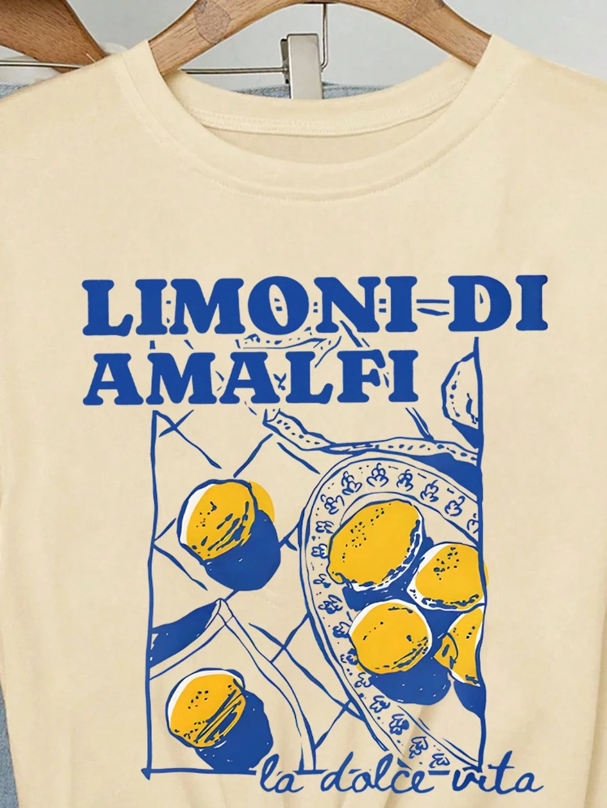 T-shirt “Limoni di Amalfi” – La Dolce Vita (Femme) - Kf s a ba c f b caedd de d - Tenue de festival