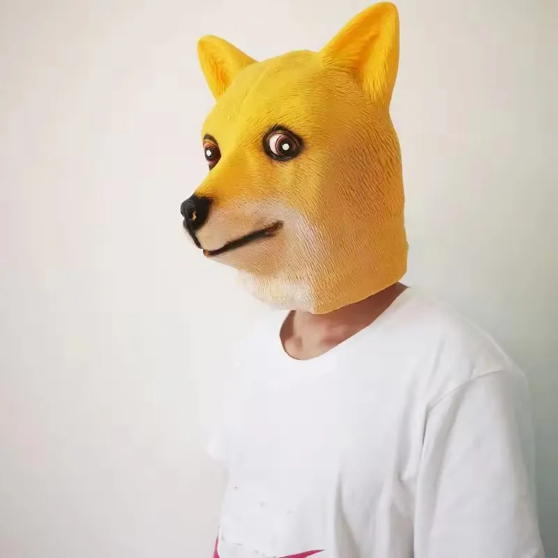 Masque de "Doge" - Shiba Inu en latex - Kf s c a d b aa c f caea - Tenue de festival