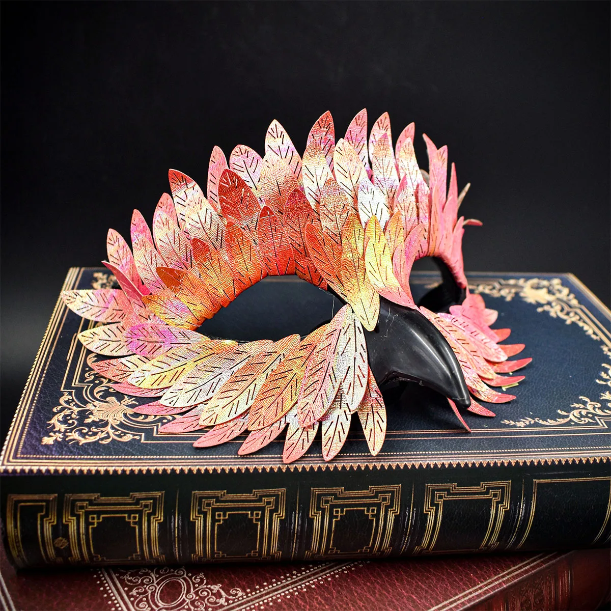 Demi-masque facial style plumes de phénix - Kf sa d b a a aac ac f i - Tenue de festival