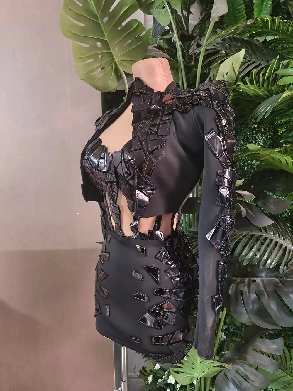 Robe de festival “Mirror Shards” holographique - Kf sff ae a b n - Tenue de festival