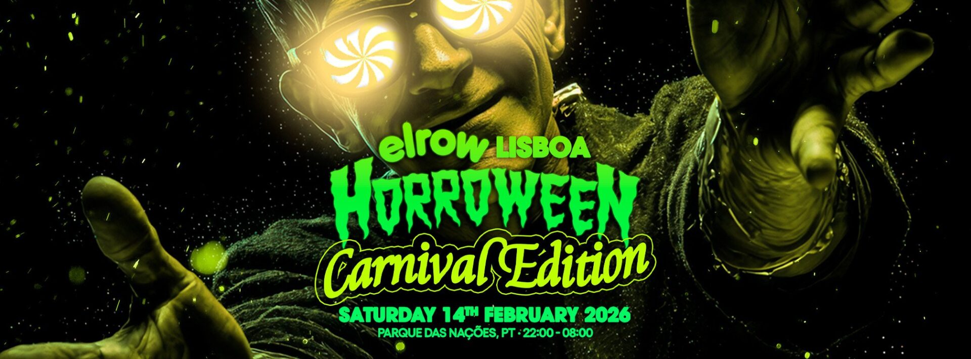 Les meilleurs Festivals Techno au Portugal en 2026 ! 2 Les meilleurs Festivals Techno au Portugal en 2026 ! - Elrow horroween – carnaval edition lisboa festivals techno portugal - Tenue de festival