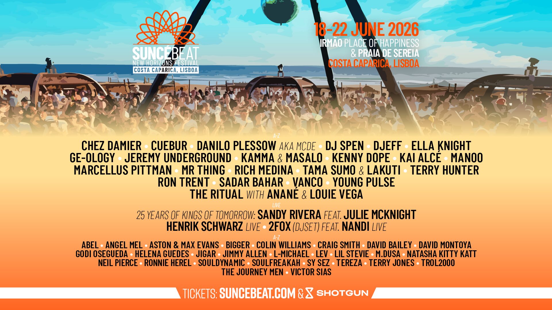 Les meilleurs Festivals Techno au Portugal en 2026 ! 8 Les meilleurs Festivals Techno au Portugal en 2026 ! - Suncebeat new horizons festivals techno portugal - Tenue de festival