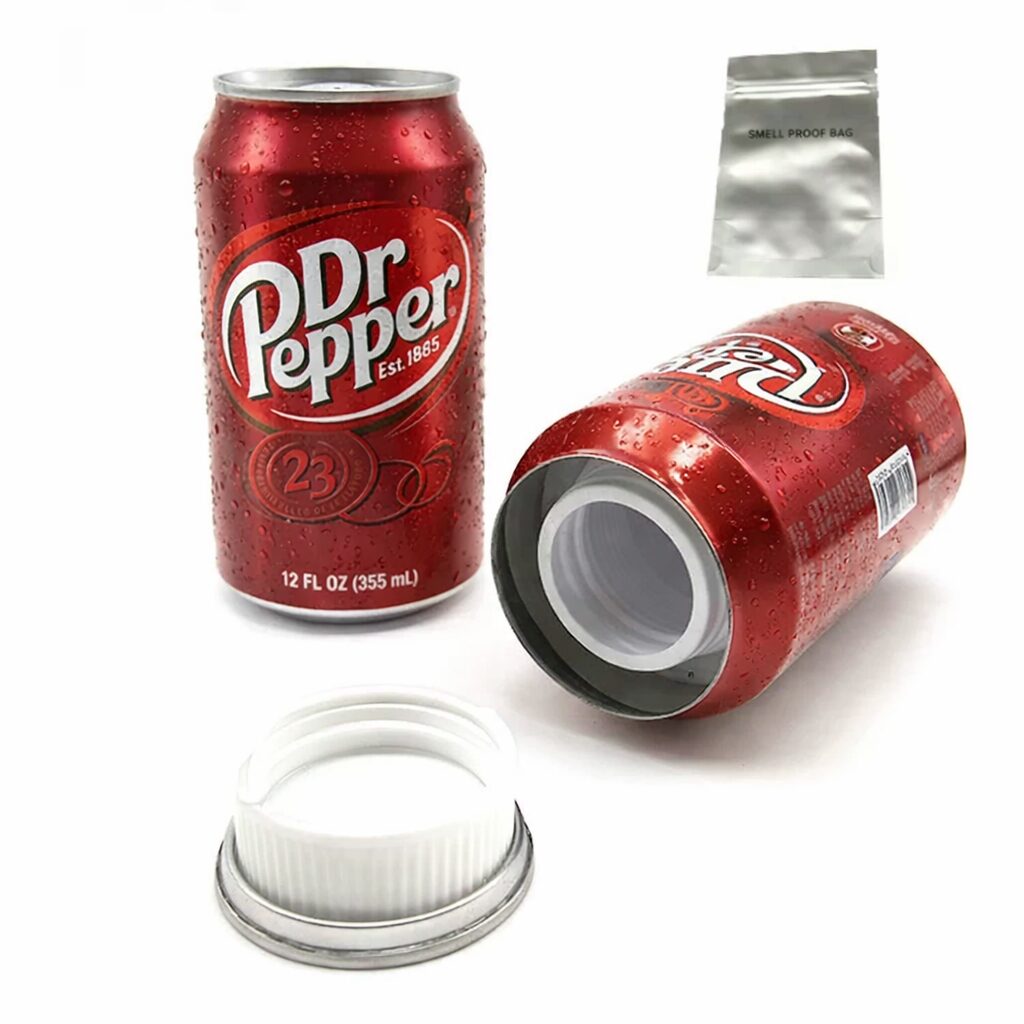 Cachette secrète "Canette Dr. Pepper" compartiment dissimulé - Cachette canette dr pepper - Tenue de festival