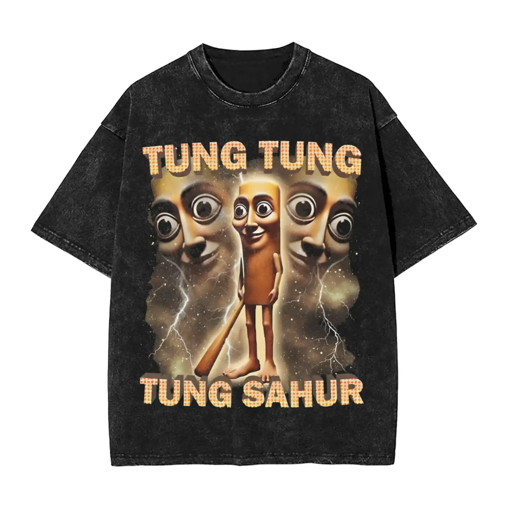 T-shirt “Tung Tung Tung Sahur” des Brainrot Italien - Kf s b d abb b f ec c cde f z - Tenue de festival