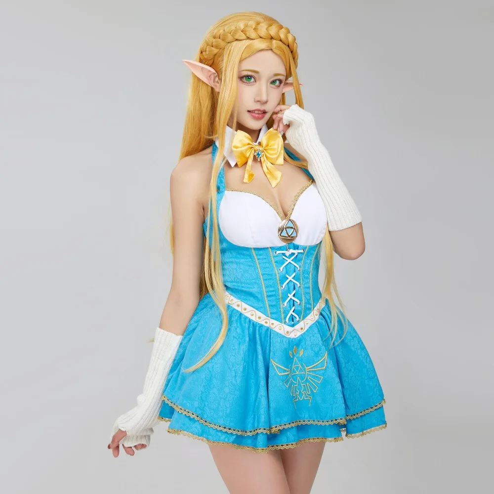Costume de cosplay sexy “Princesse Zelda” dans The Legend of Zelda - Kf s d b f a c ebc b dab q - Tenue de festival