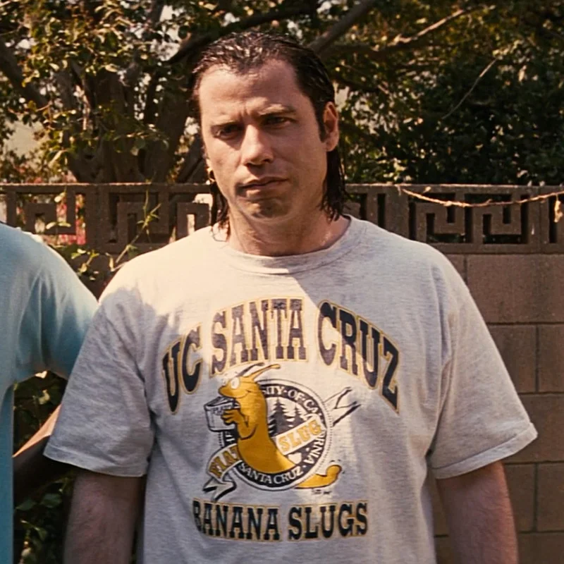 T-shirt “UC Santa Cruz Banana Slugs” dans Pulp Fiction - Kf s b c f a a c c e c u - Tenue de festival